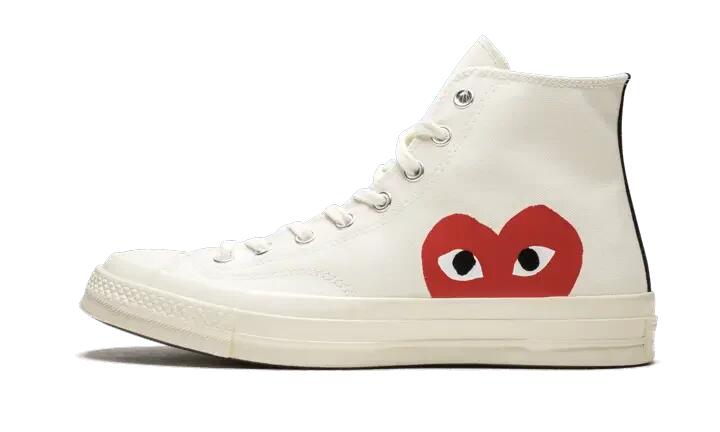 Converse Chuck Taylor All Star 70 Hi Comme des Garcons PLAY White 2/5