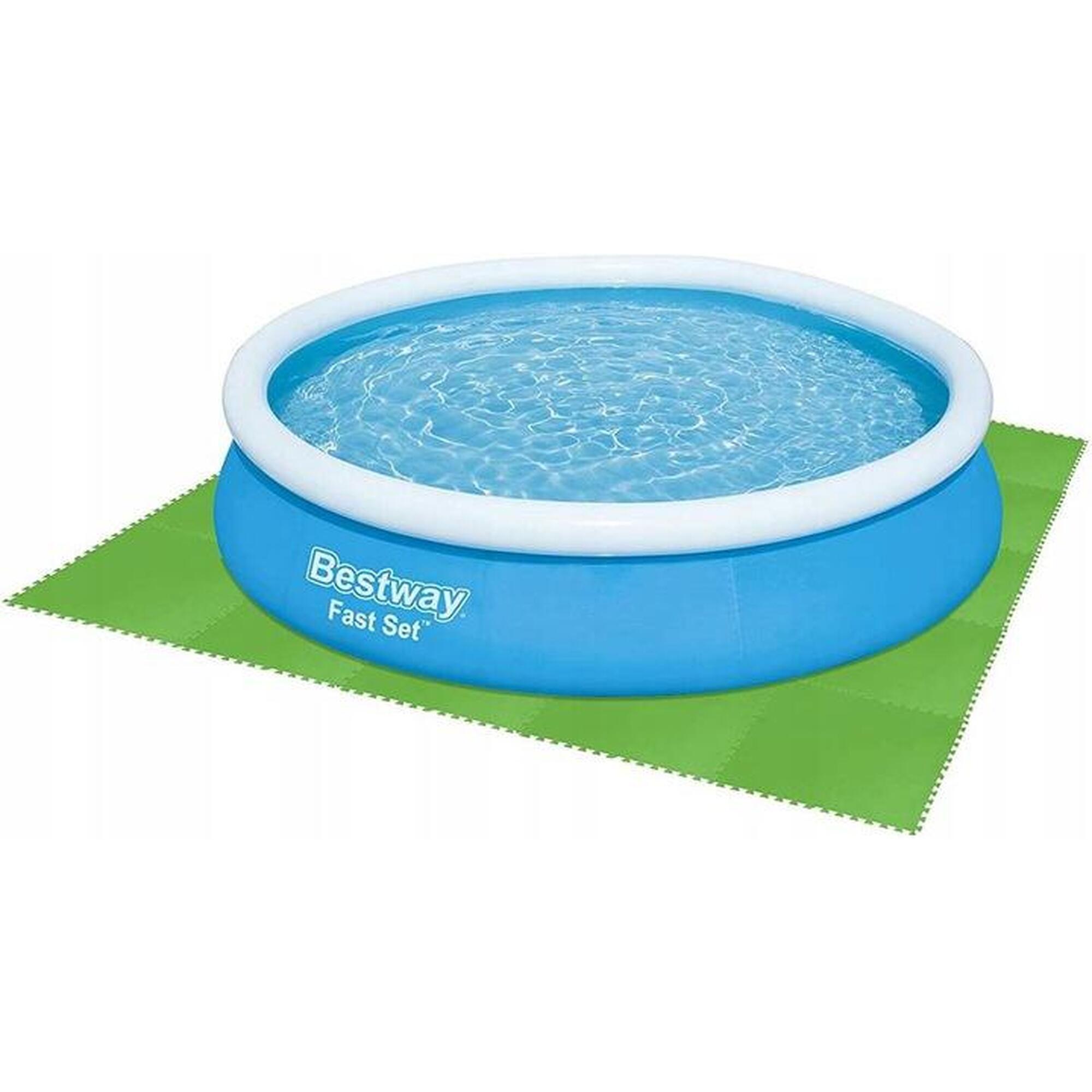 Set suport izolant de piscina, din spuma, 8 bucati, 81 x 81 cm