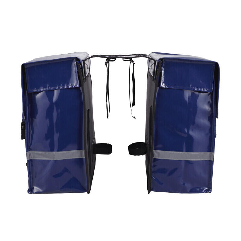 Dubbele tas voor bagagedragers van gecoat canvas Willex 3/3