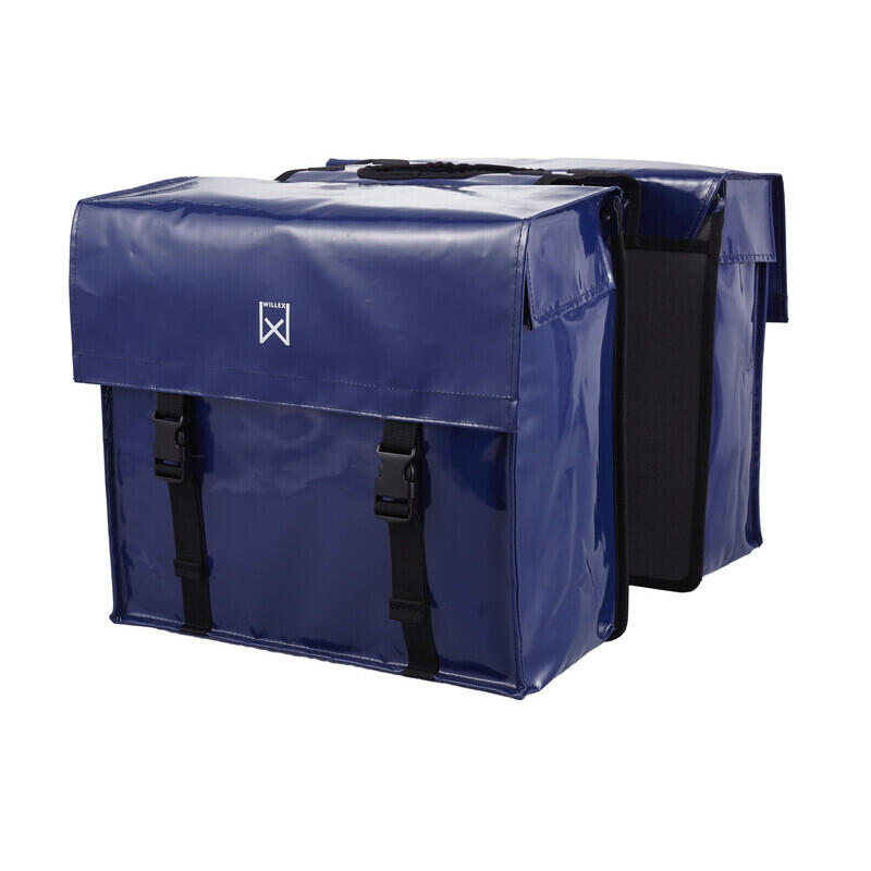 Dubbele tas voor bagagedragers van gecoat canvas Willex 2/3
