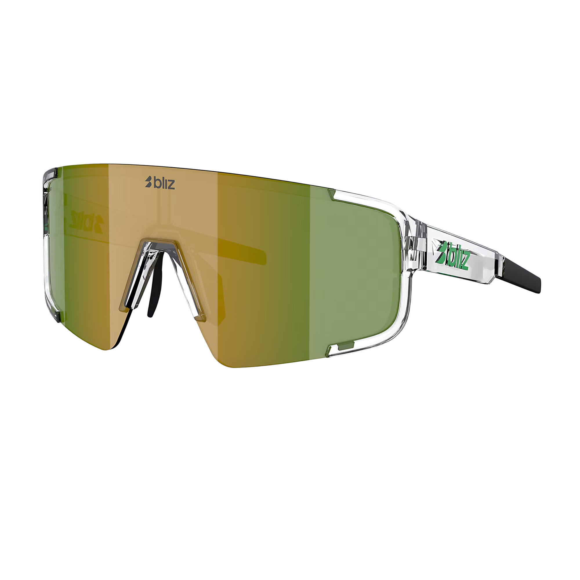 Unisex-Brille Bliz P003 L Transparent White/Green 6/6