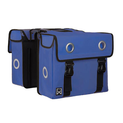Dubbele bagagedrager tas van gecoat canvas Willex 40 L