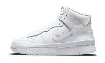 Schoenen - lifestyle - unisex - dunk high up - hoge sneaker, effen - wit/sail