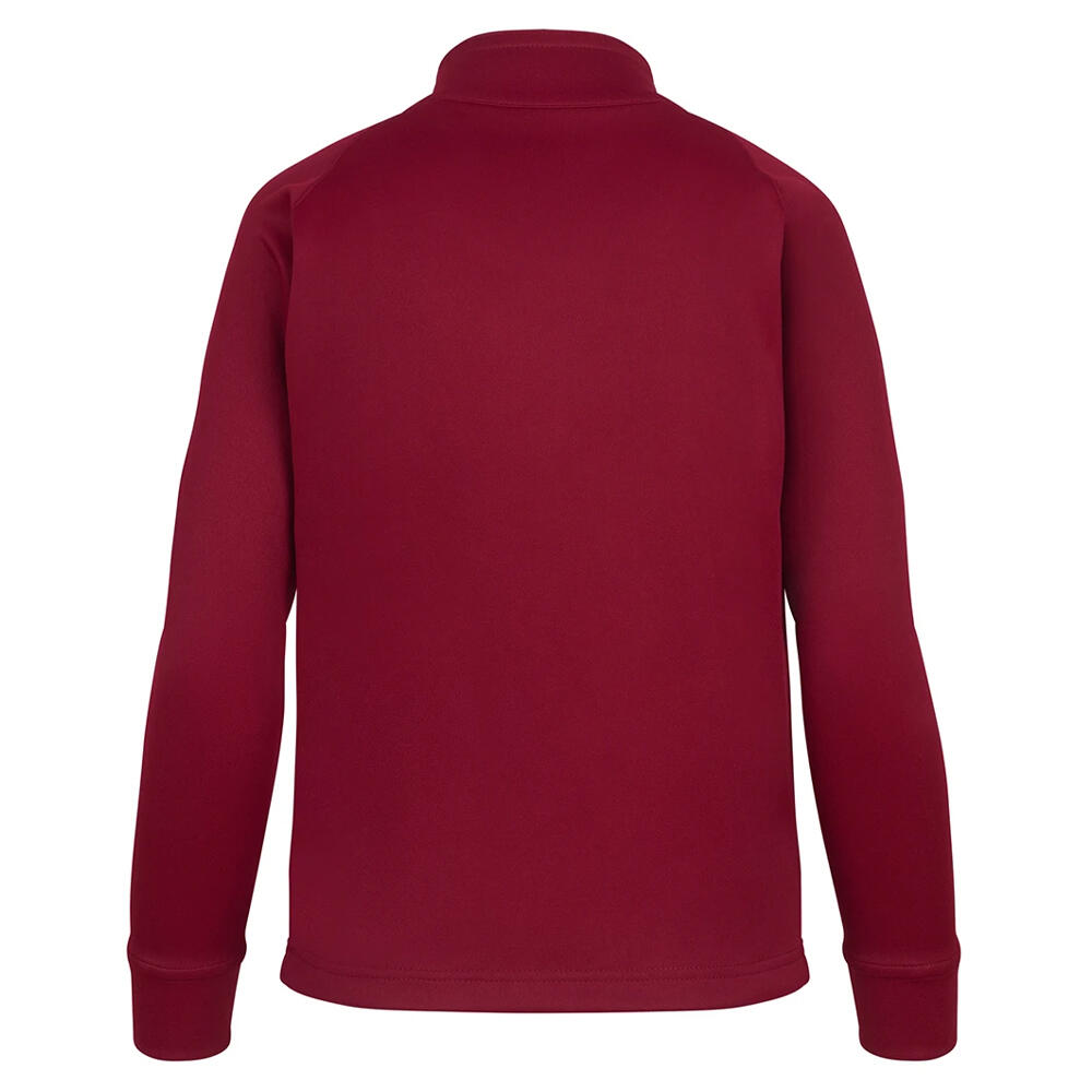 Trainingsjacke für , Jerseyware Kinder Burgunderrot 3/4