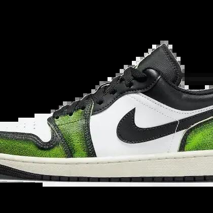 Unisex - Shoes - Air Jordan 1 Low - Black/Electric Green