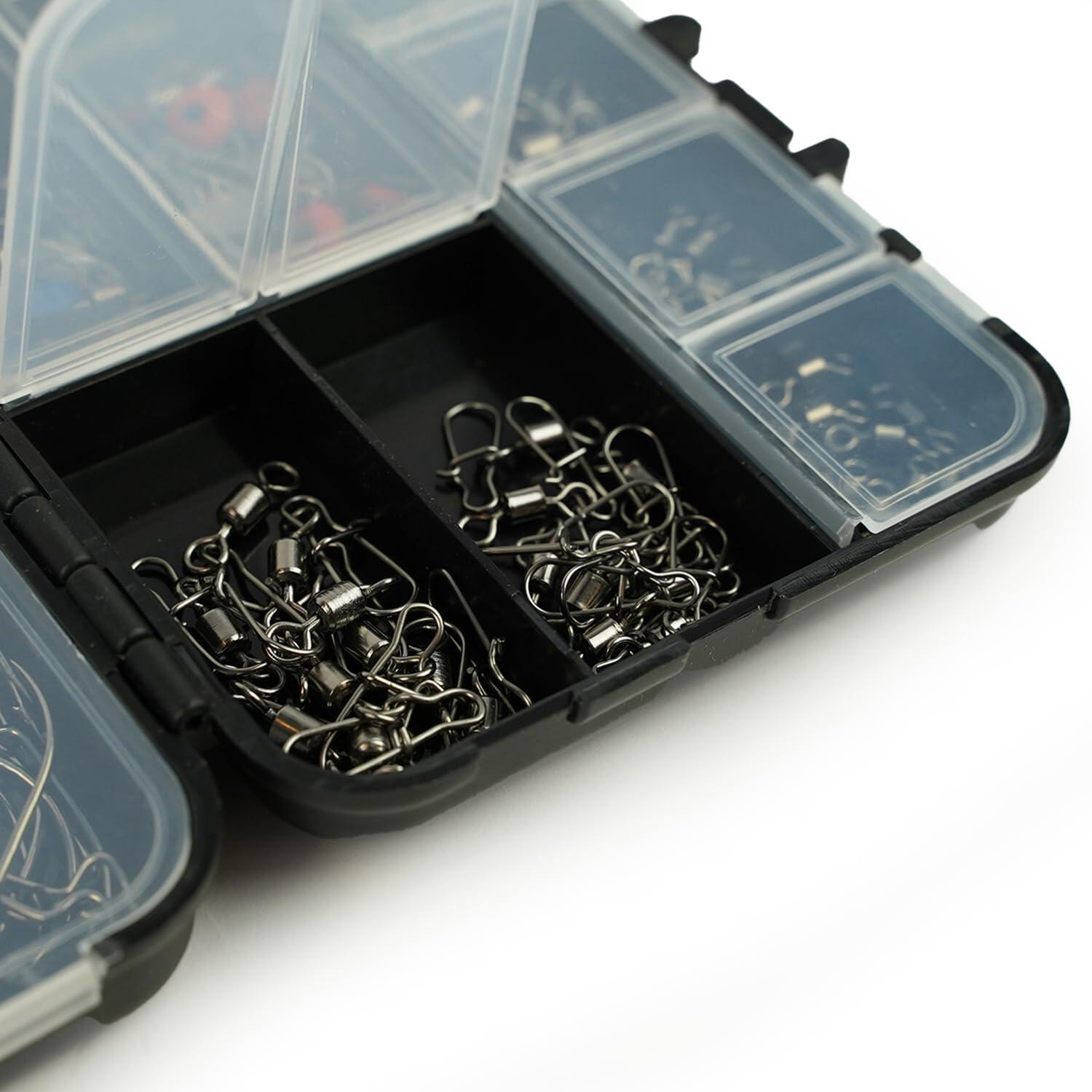 Haken & Wartelset 177-delig incl. Tacklebox 5/7