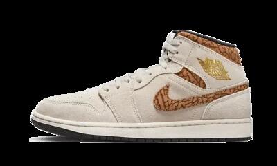 Schoenen - basketbal - air jordan 1 mid se - bruin