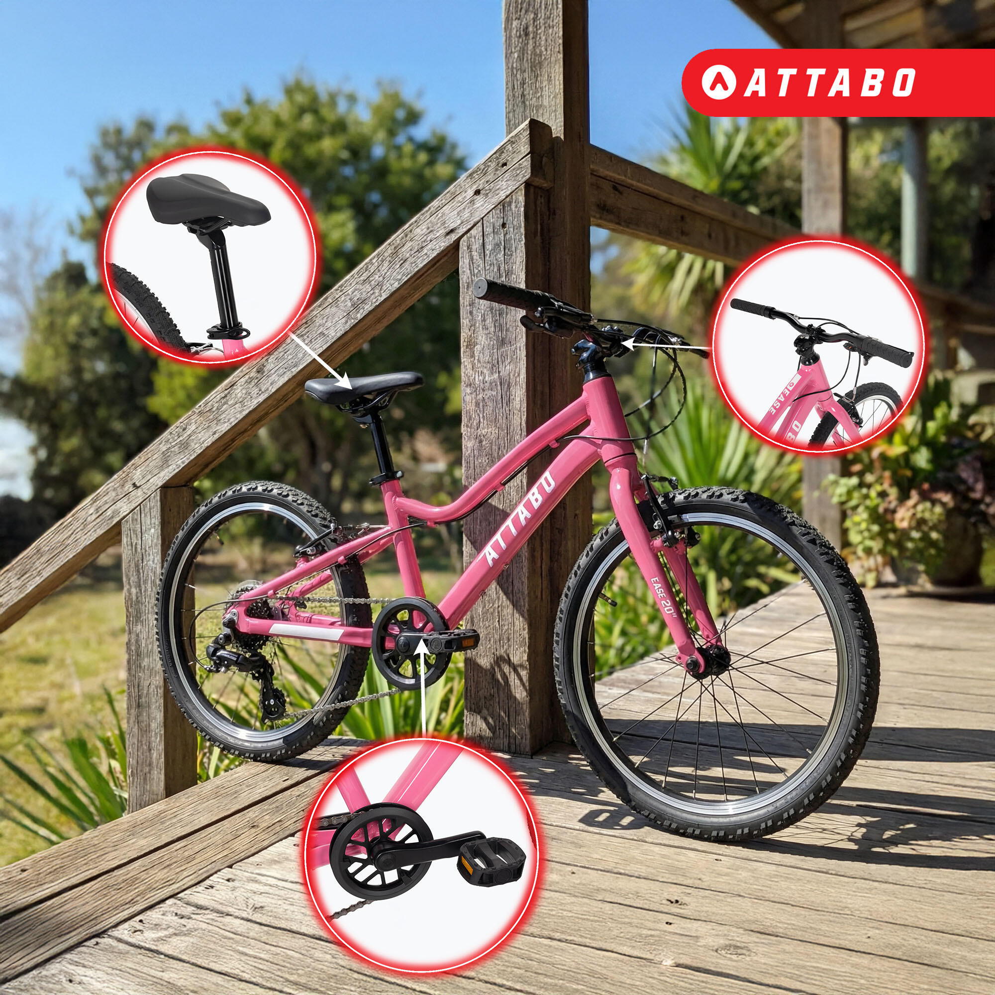 Bicicletta per bambini ATTABO EASE 20". 5/7