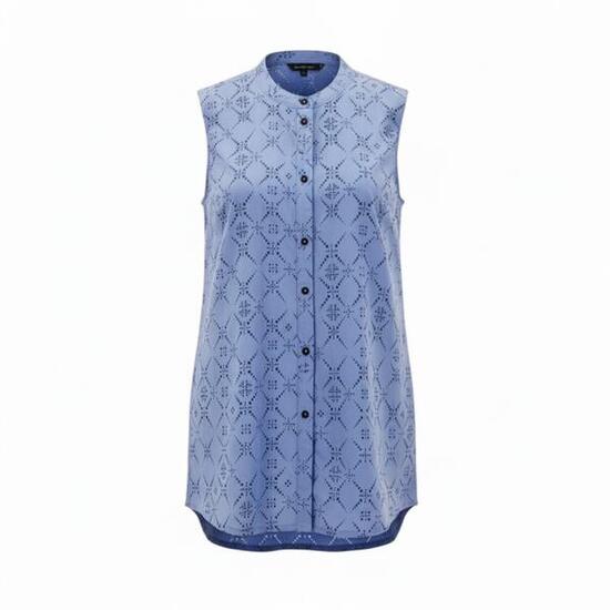 Tank-Top Sonora Maori Shirt Damen Bluse ärmellos AOP in Blau