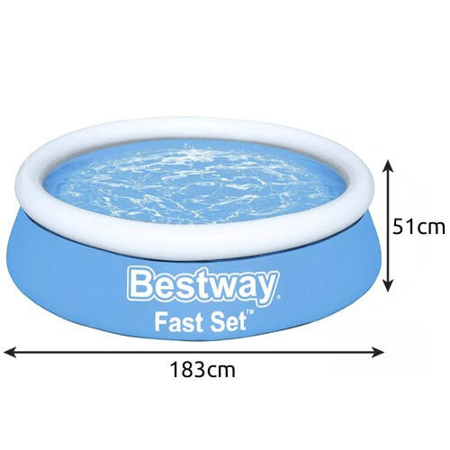 Piscina gonflabila, 183 x 51 cm, 940 l, auto-asamblare, albastra