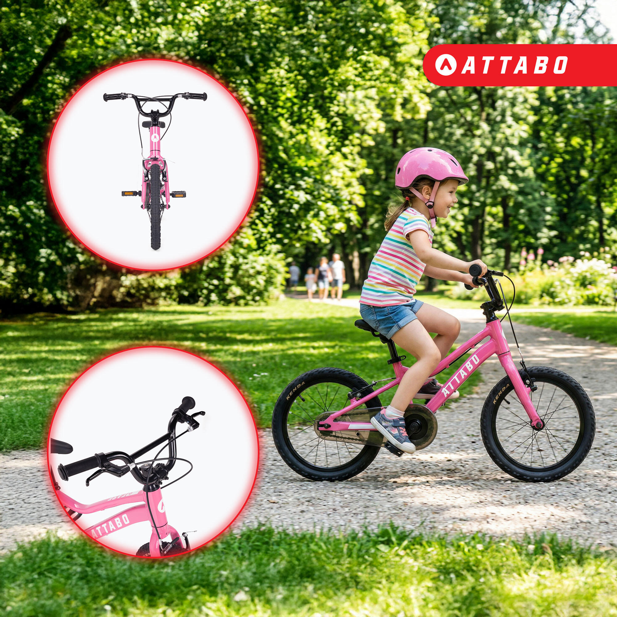 Bicicleta infantil ATTABO EASE 16" 3/7