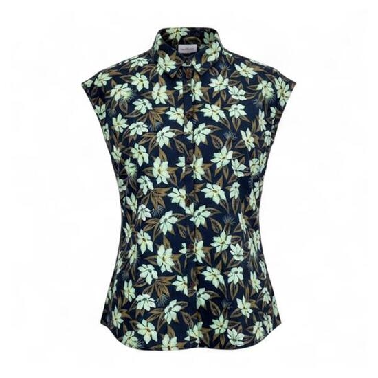 Bluse Luena Shirt Damen Bluse Sportbluse Freizeithemd in Grün