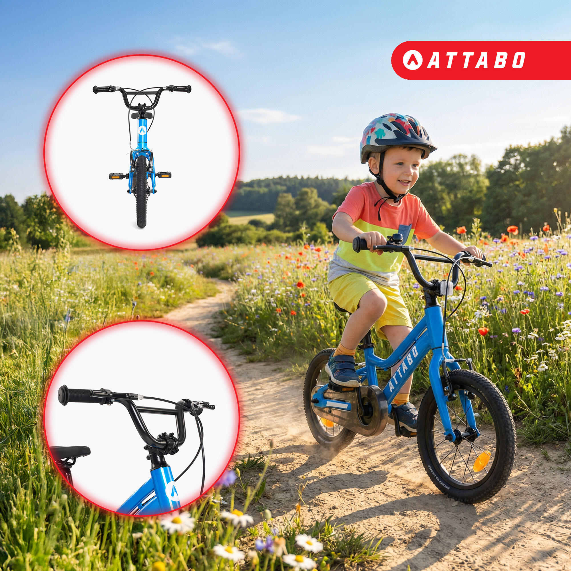 Bicicleta infantil ATTABO EASE 14" 3/7