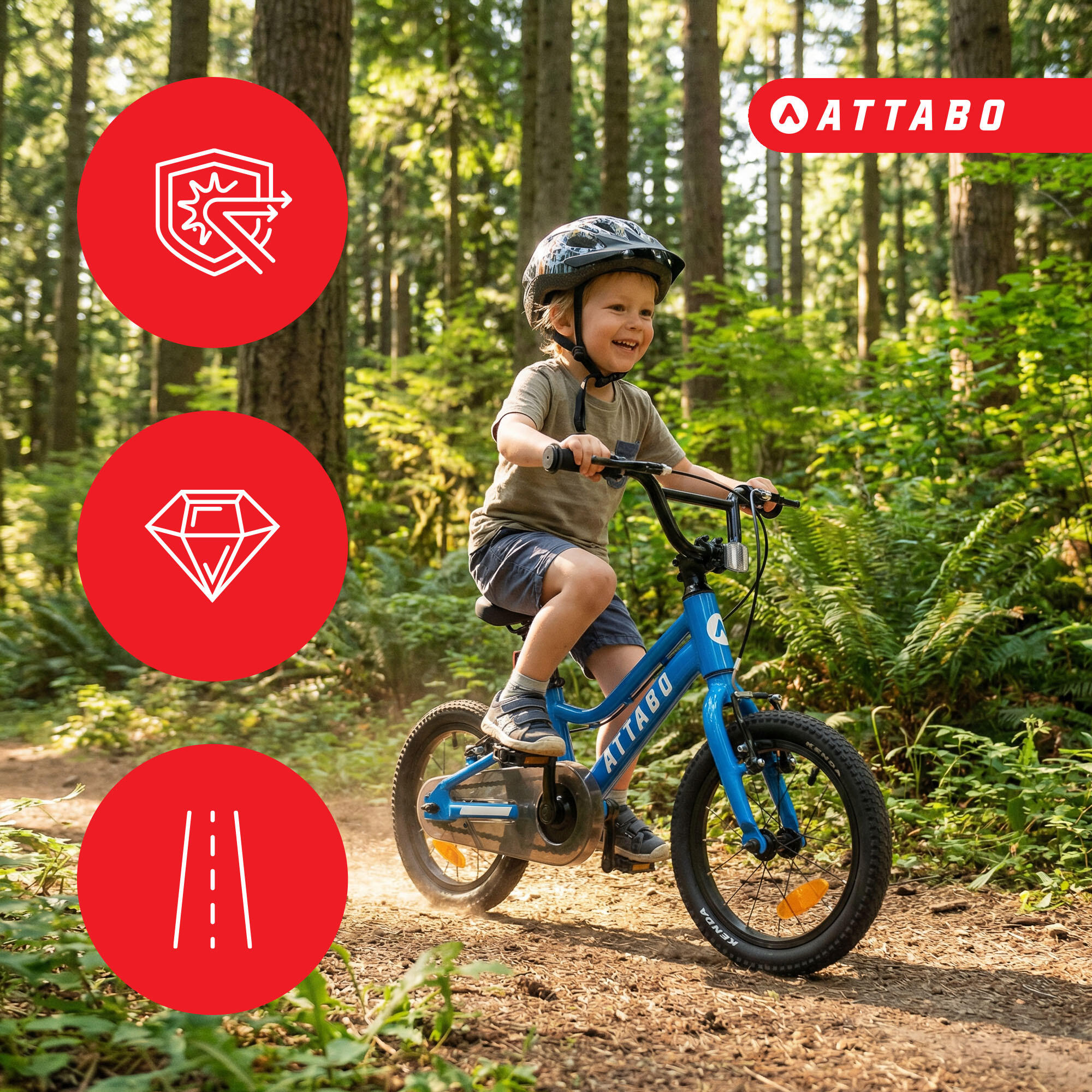 Bicicleta infantil ATTABO EASE 14" 7/7
