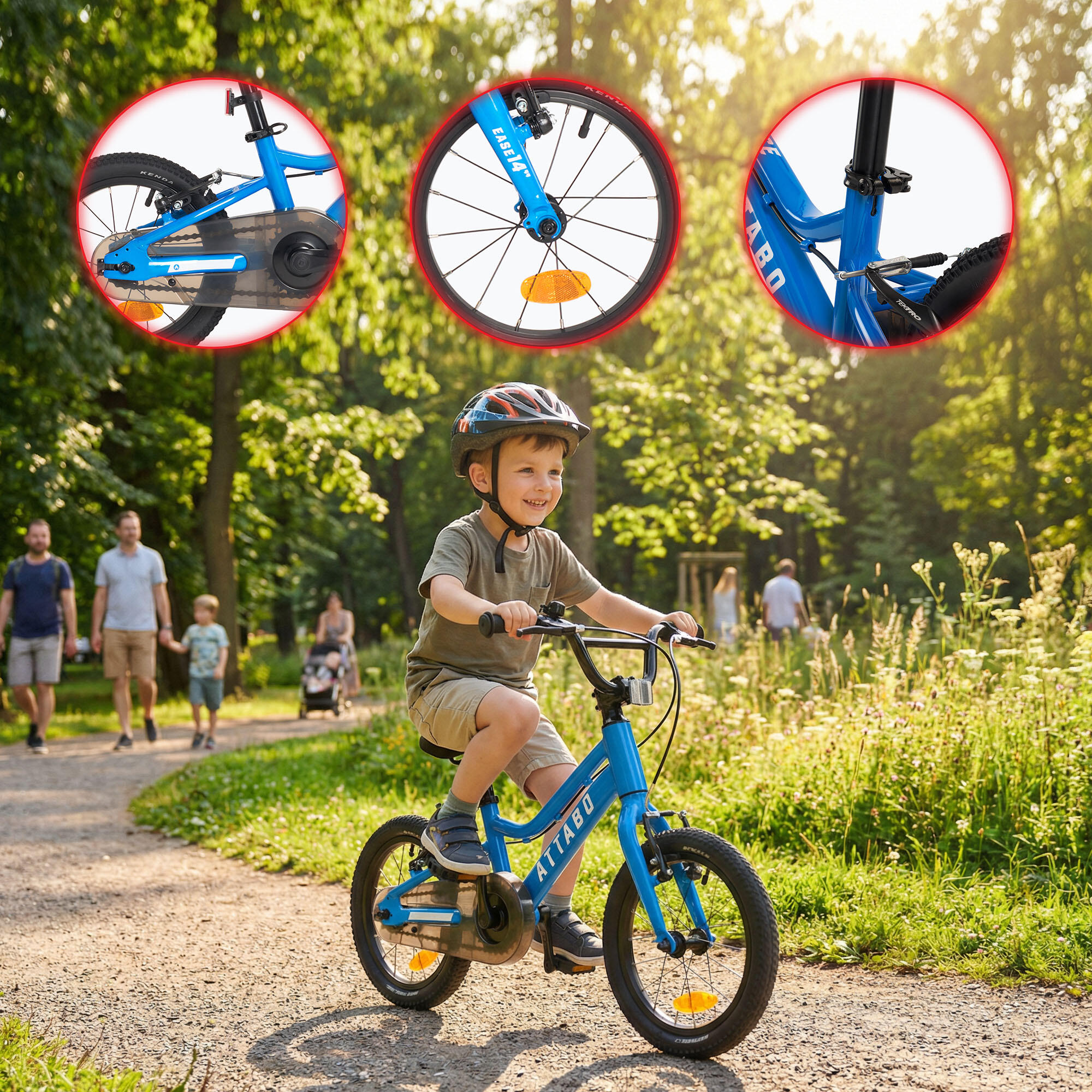 Bicicleta infantil ATTABO EASE 14" 6/7