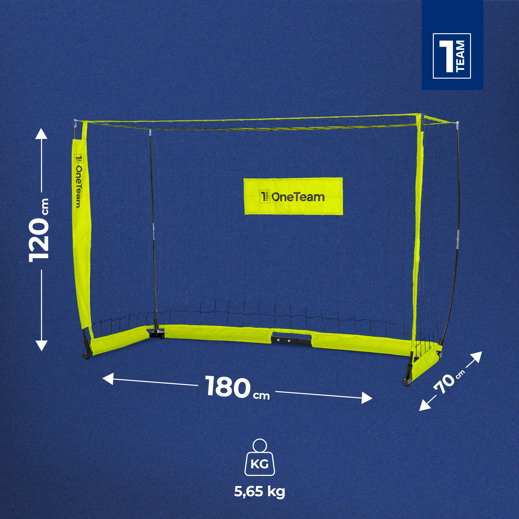 Bramka do piłki nożnej OneTeam Flex Square 180 x 120 cm 2/7