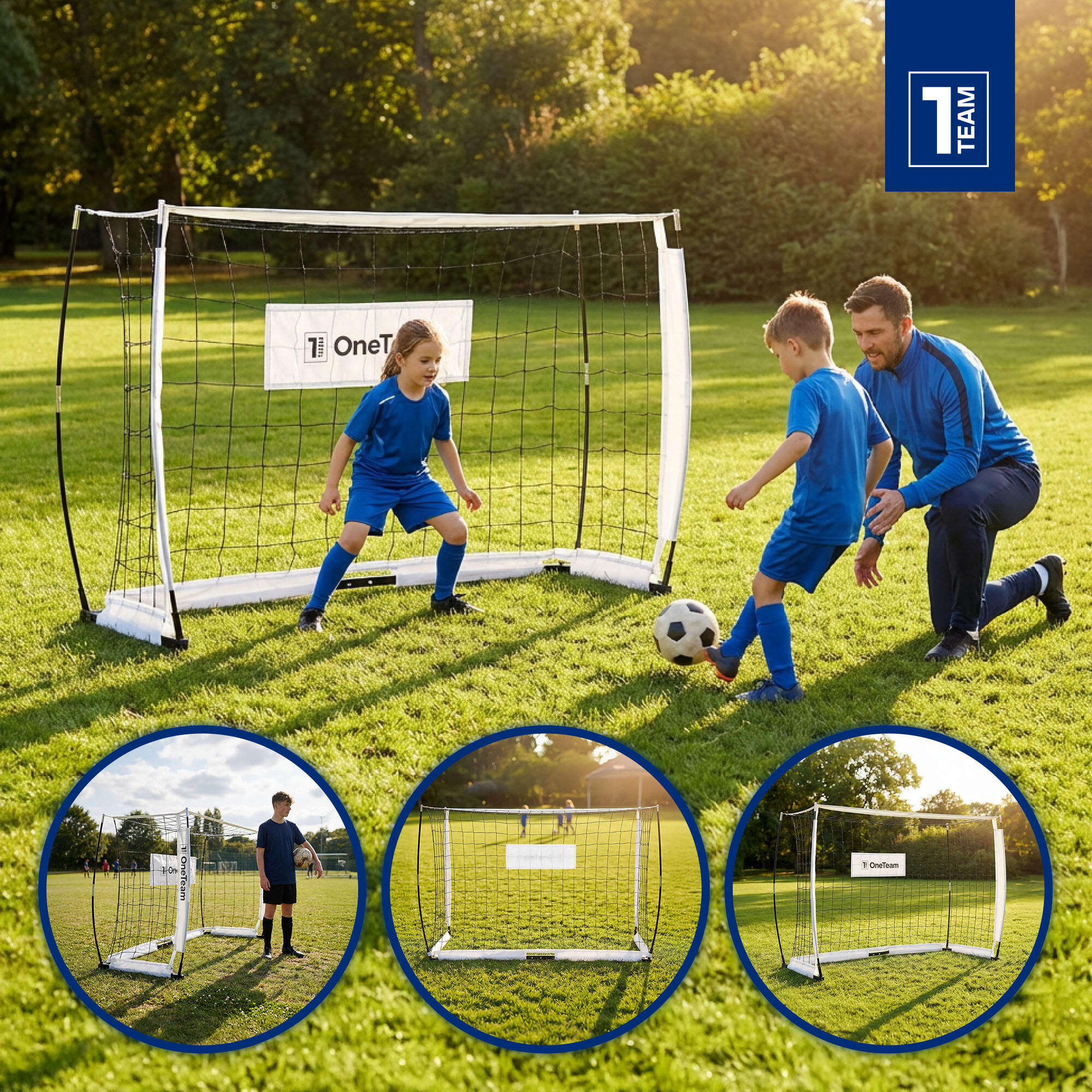 Bramka do piłki nożnej OneTeam Flex Square 180 x 120 cm 5/7