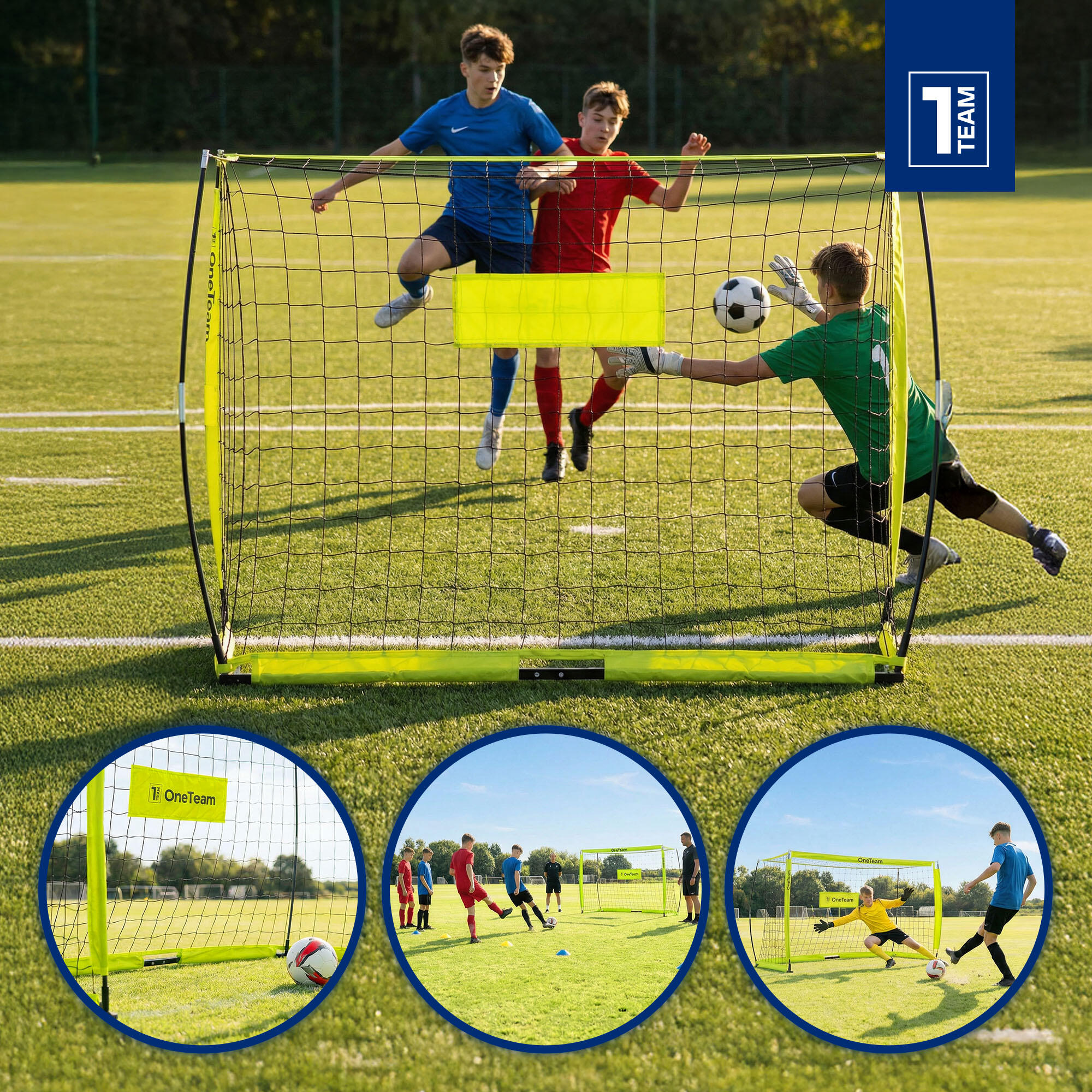 Bramka do piłki nożnej OneTeam Flex Square 180 x 120 cm 5/7