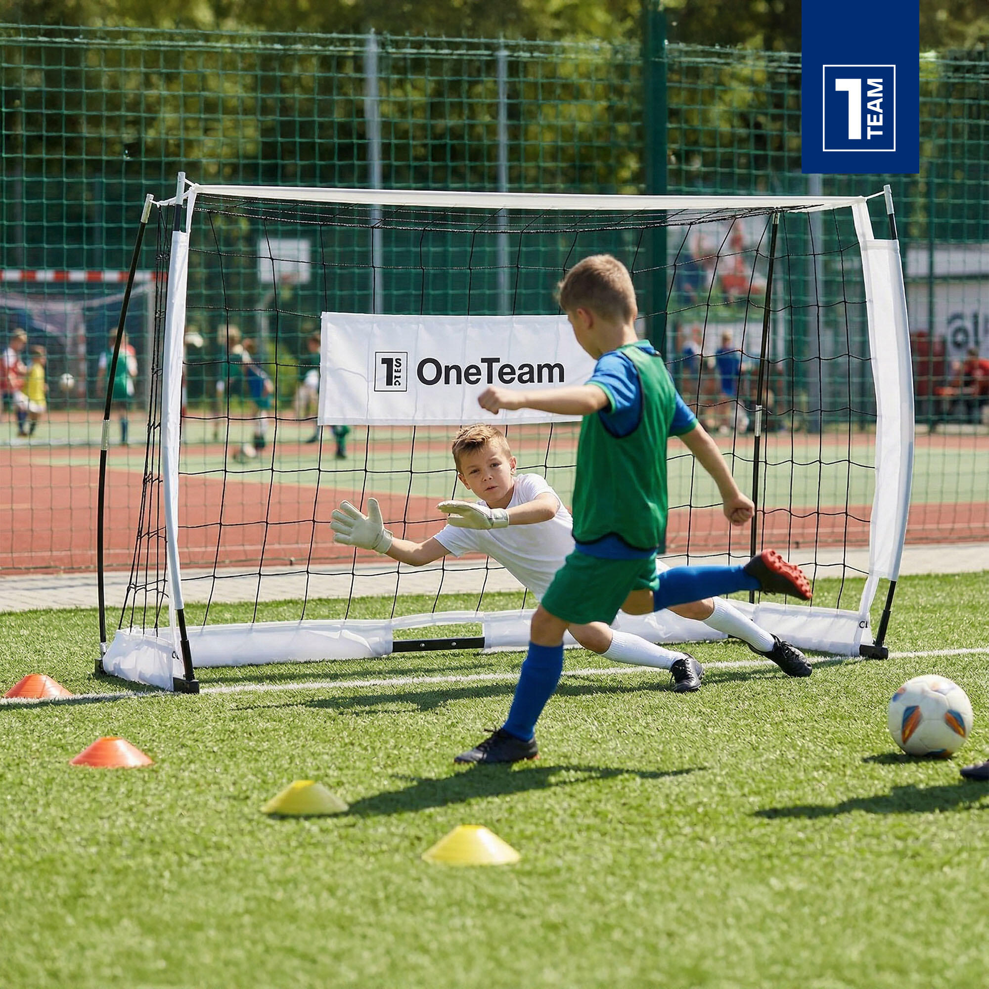 Bramka do piłki nożnej OneTeam Flex Square 180 x 120 cm 7/7
