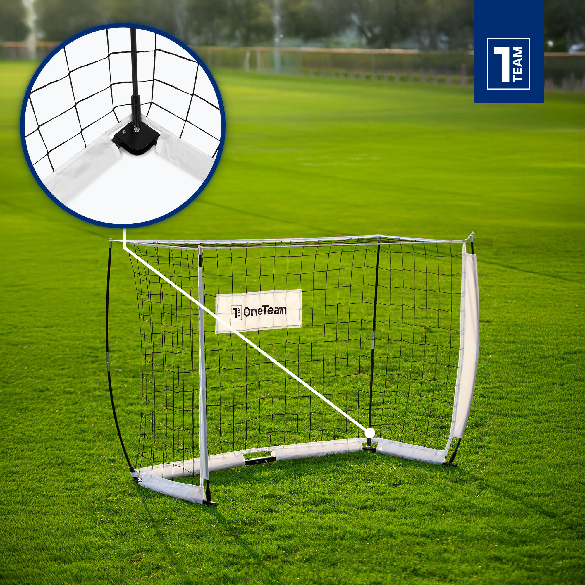 Bramka do piłki nożnej OneTeam Flex Square 180 x 120 cm 4/7