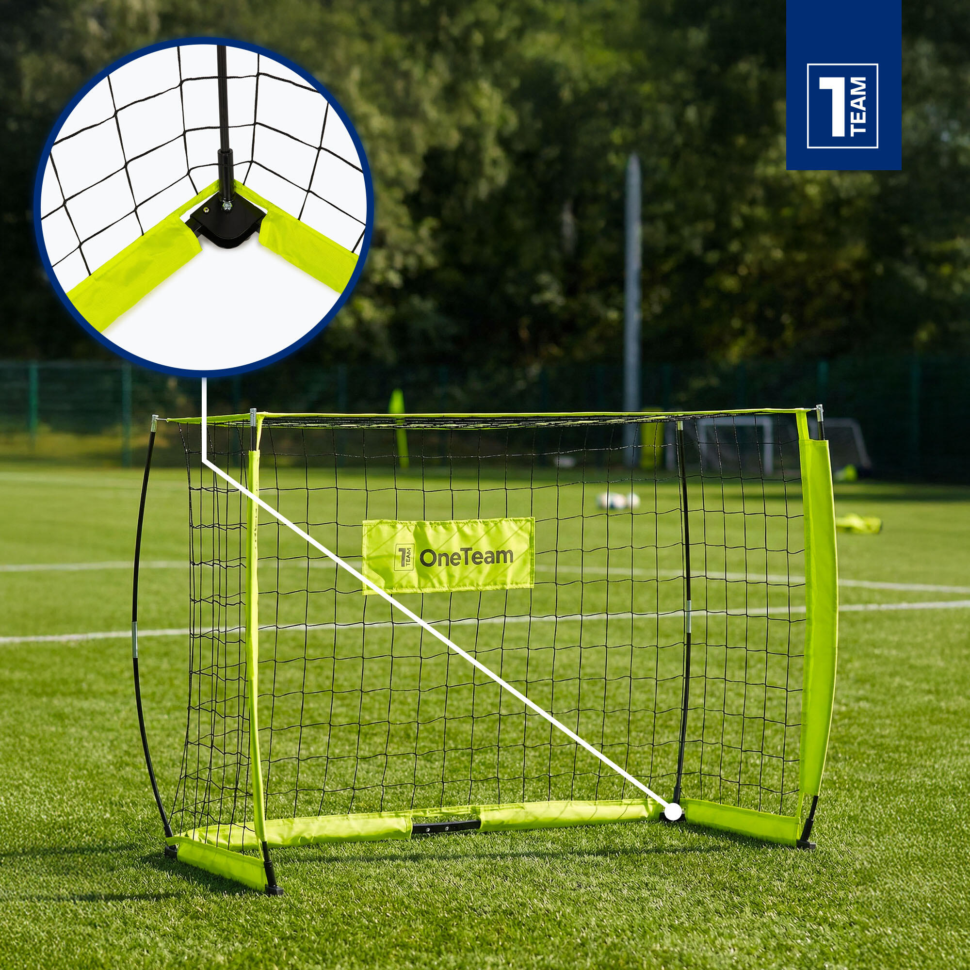 Bramka do piłki nożnej OneTeam Flex Square 180 x 120 cm 4/7