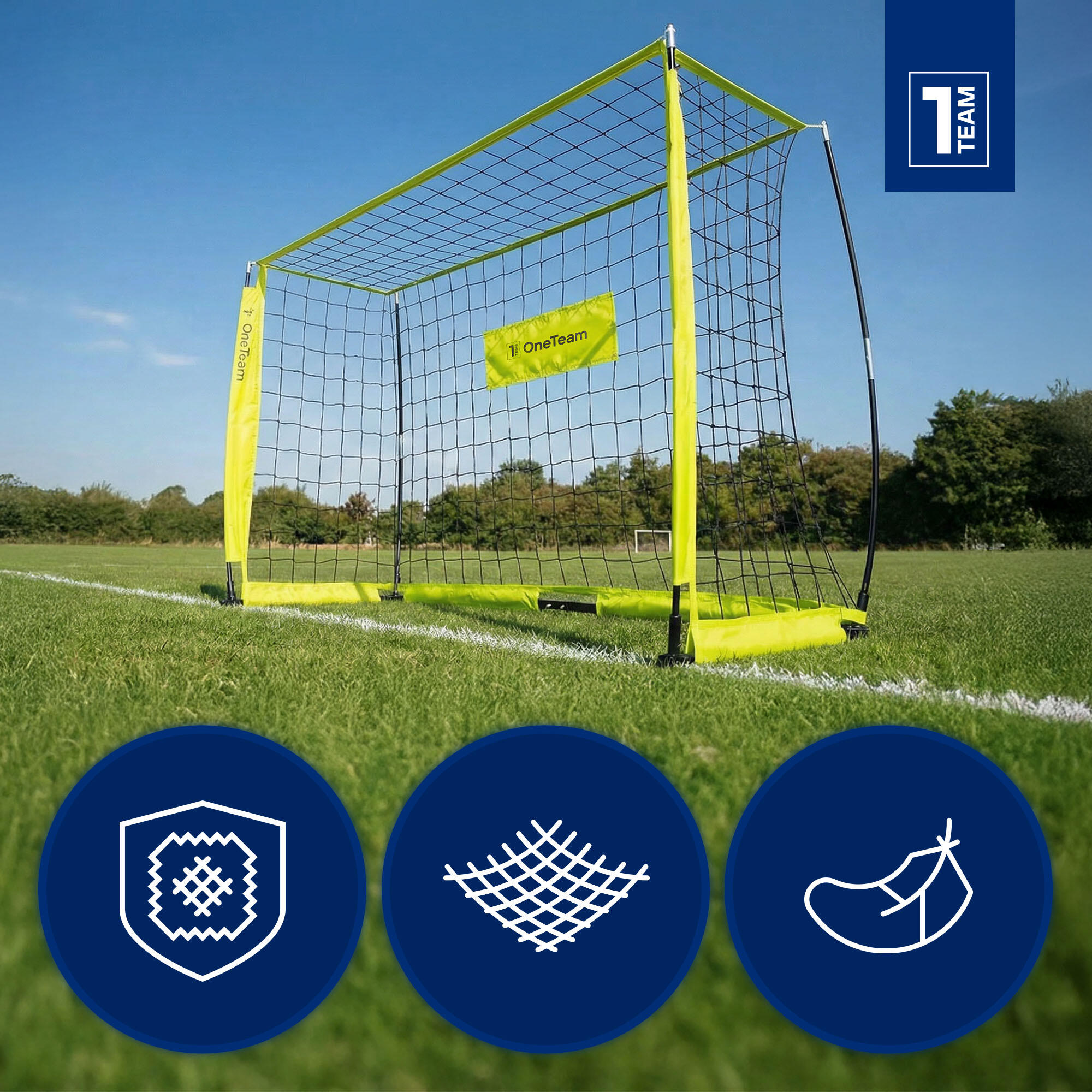 Bramka do piłki nożnej OneTeam Flex Square 180 x 120 cm 6/7