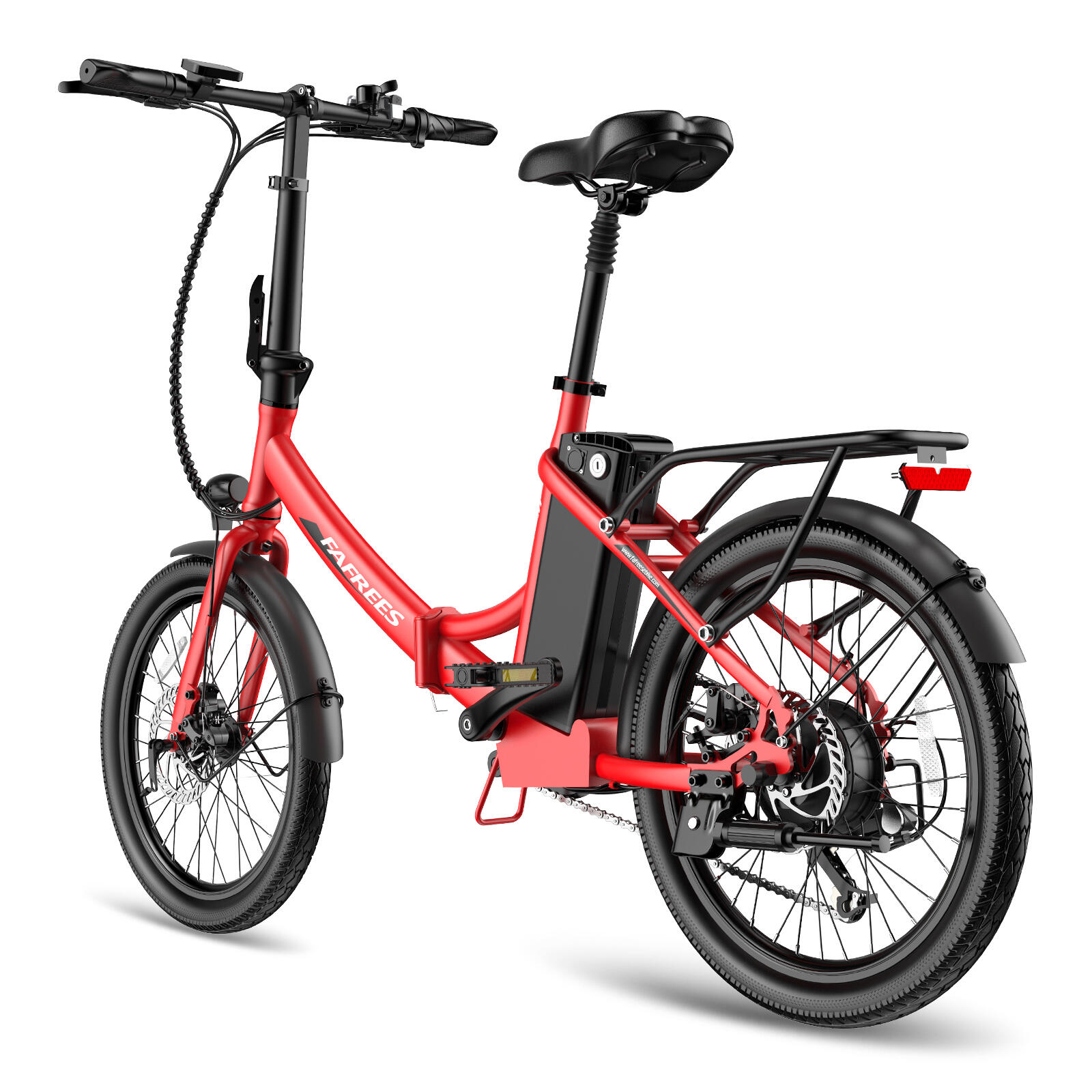 Bicicleta Elétrica Dobrável FAFREES F20Light, Bateria de 36V 20Ah 4/7
