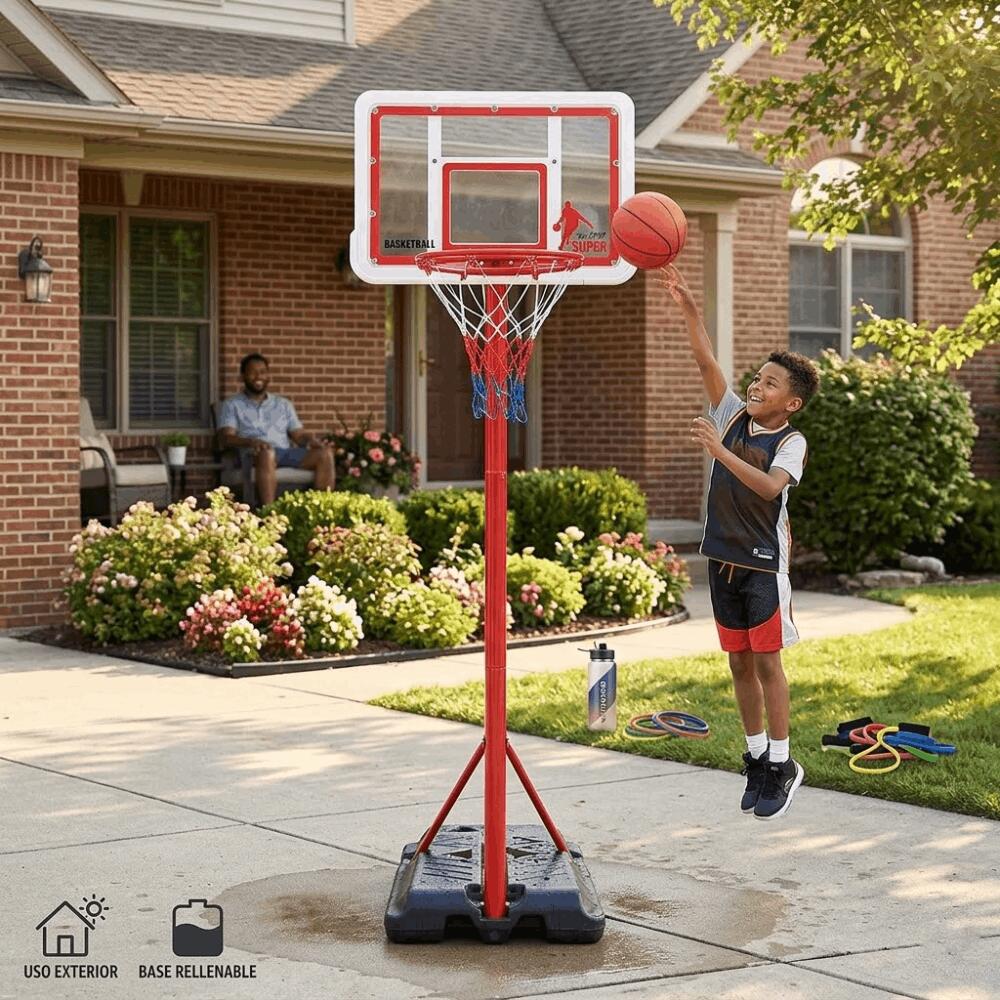 Panier de basket-ball réglable pour enfants 1,49 - 1,95 cm 2/6