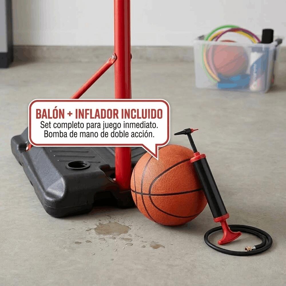 Panier de basket-ball réglable pour enfants 1,49 - 1,95 cm 5/6