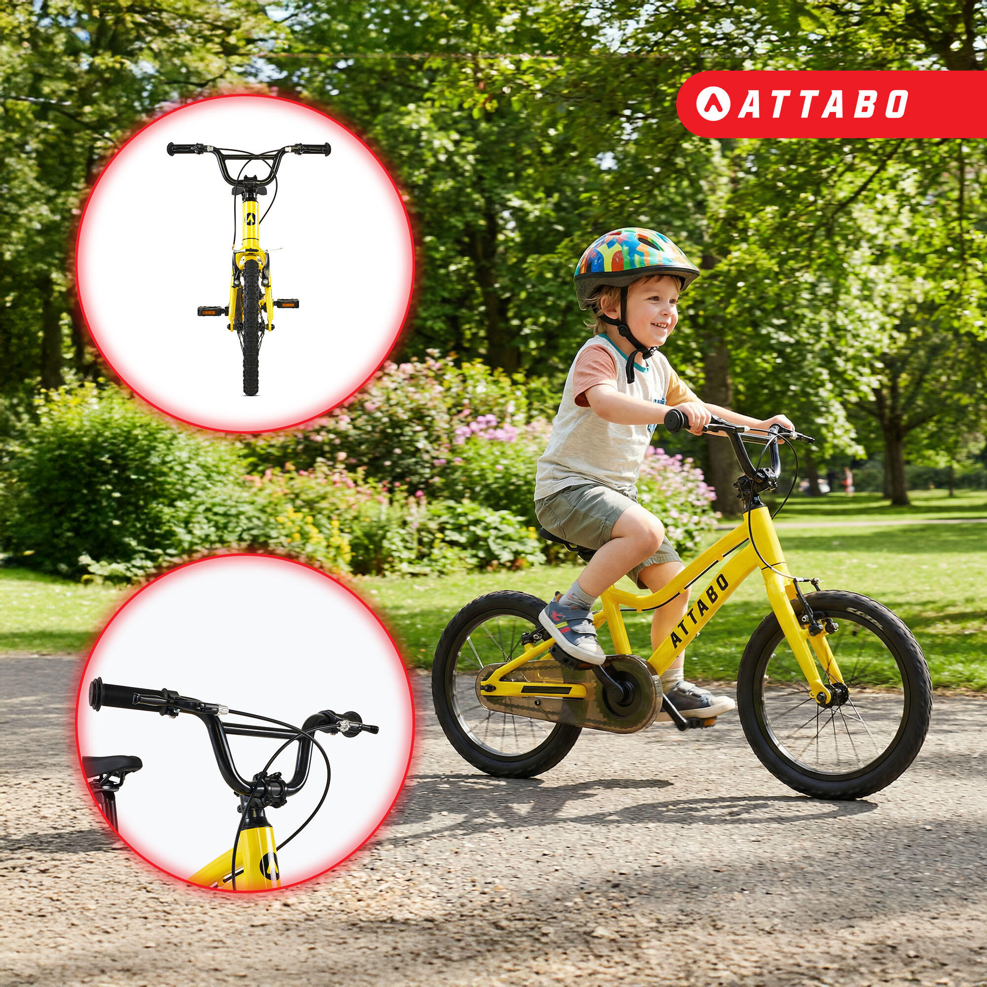 Bicicleta infantil ATTABO EASE 16" 7,3 kg 3/7