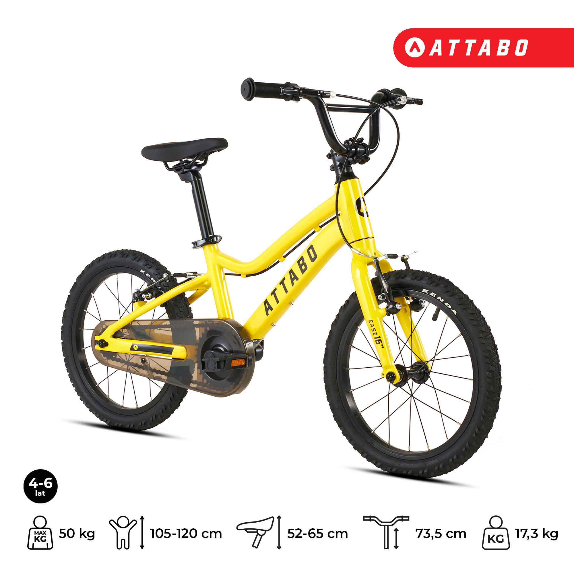 Bicicleta infantil ATTABO EASE 16" 7,3 kg 2/7