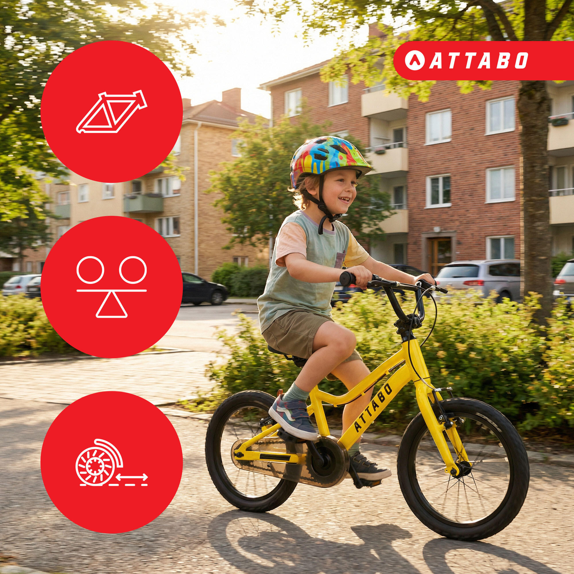 Bicicleta infantil ATTABO EASE 16" 7,3 kg 7/7