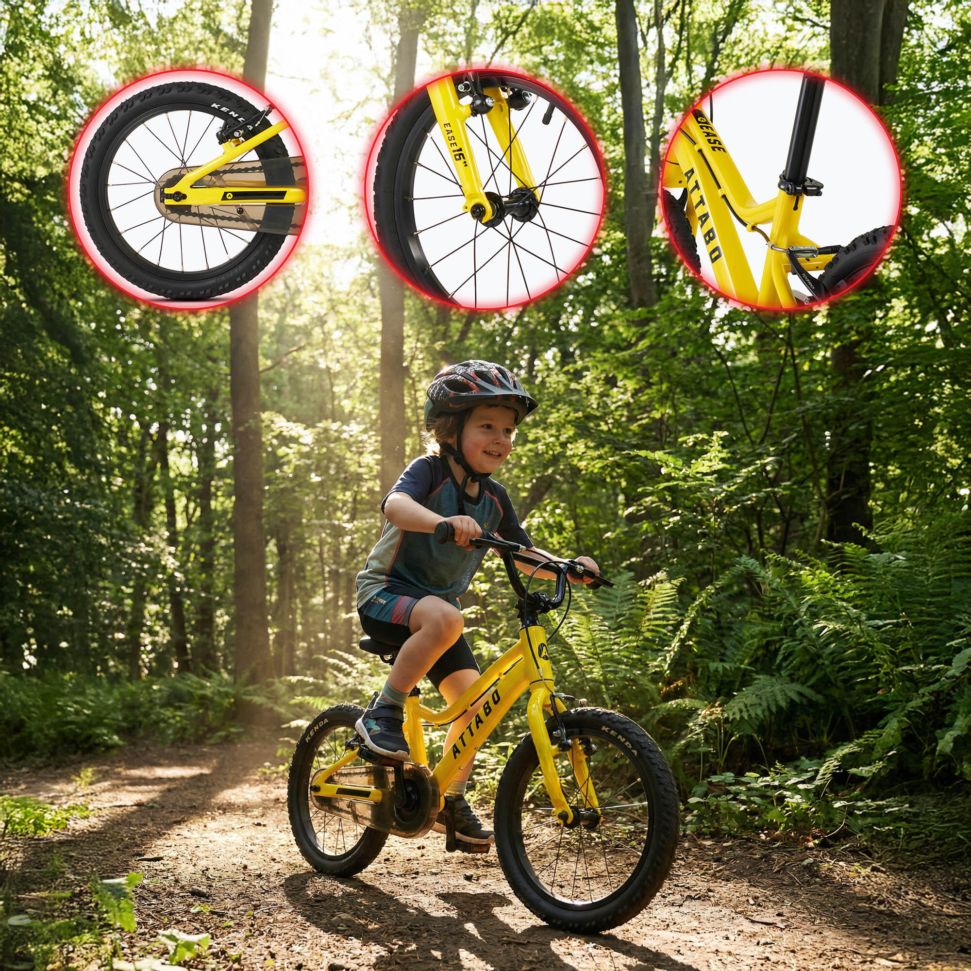 Bicicleta infantil ATTABO EASE 16" 7,3 kg 6/7