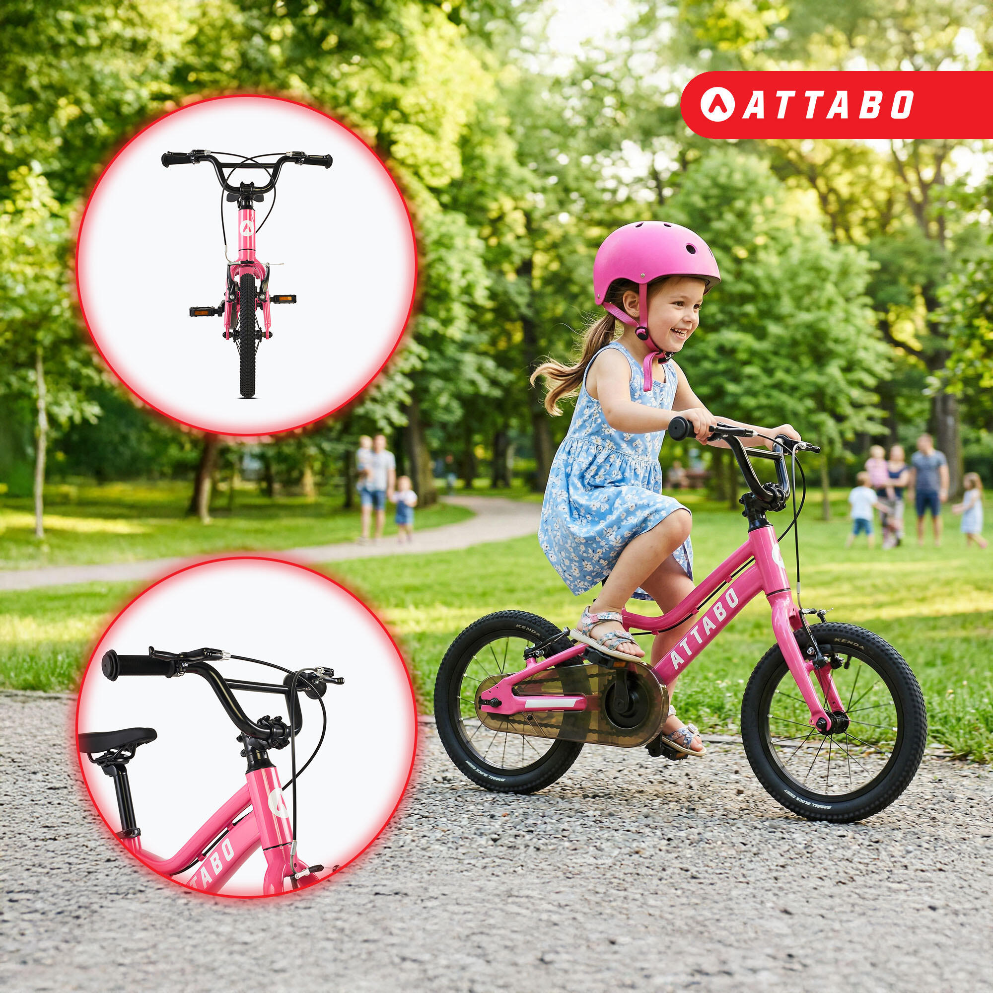 Bicicleta infantil ATTABO EASE 14" 3/7