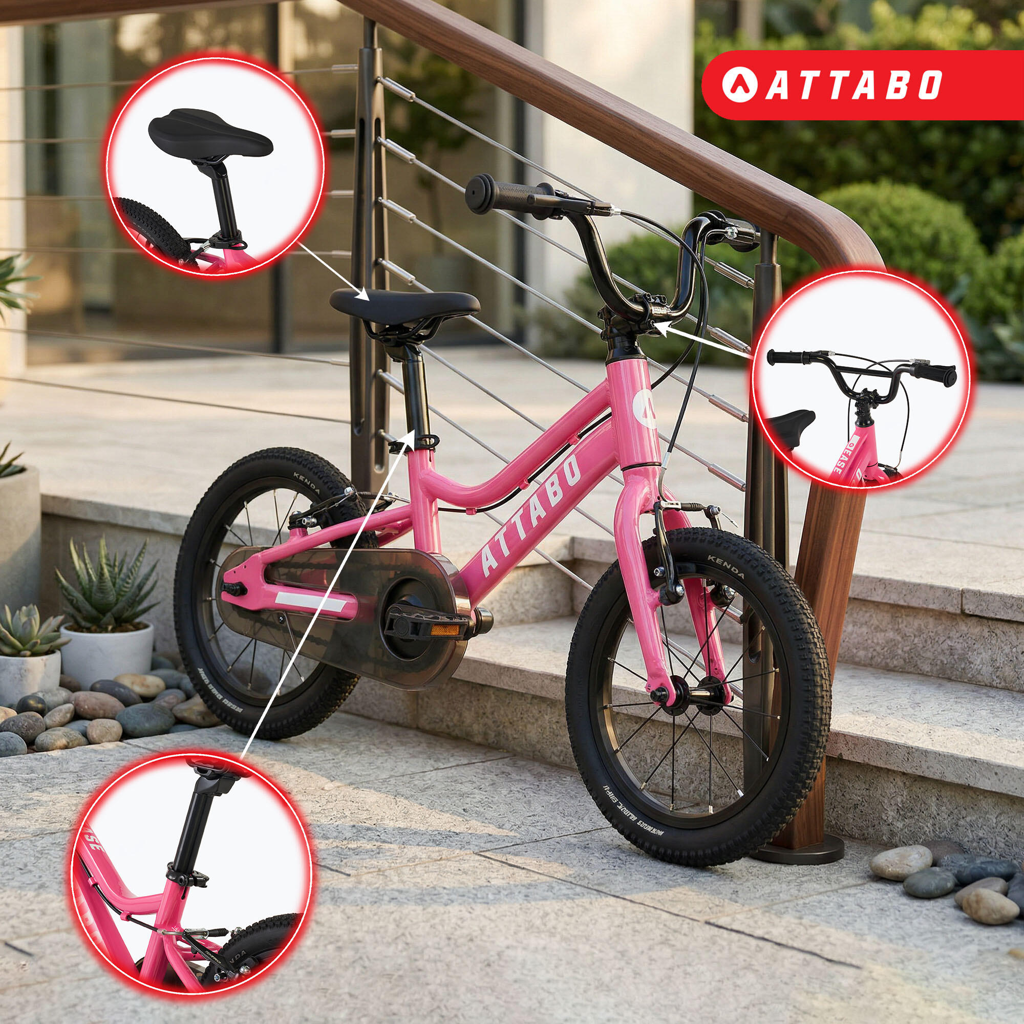 Bicicleta infantil ATTABO EASE 14" 5/7