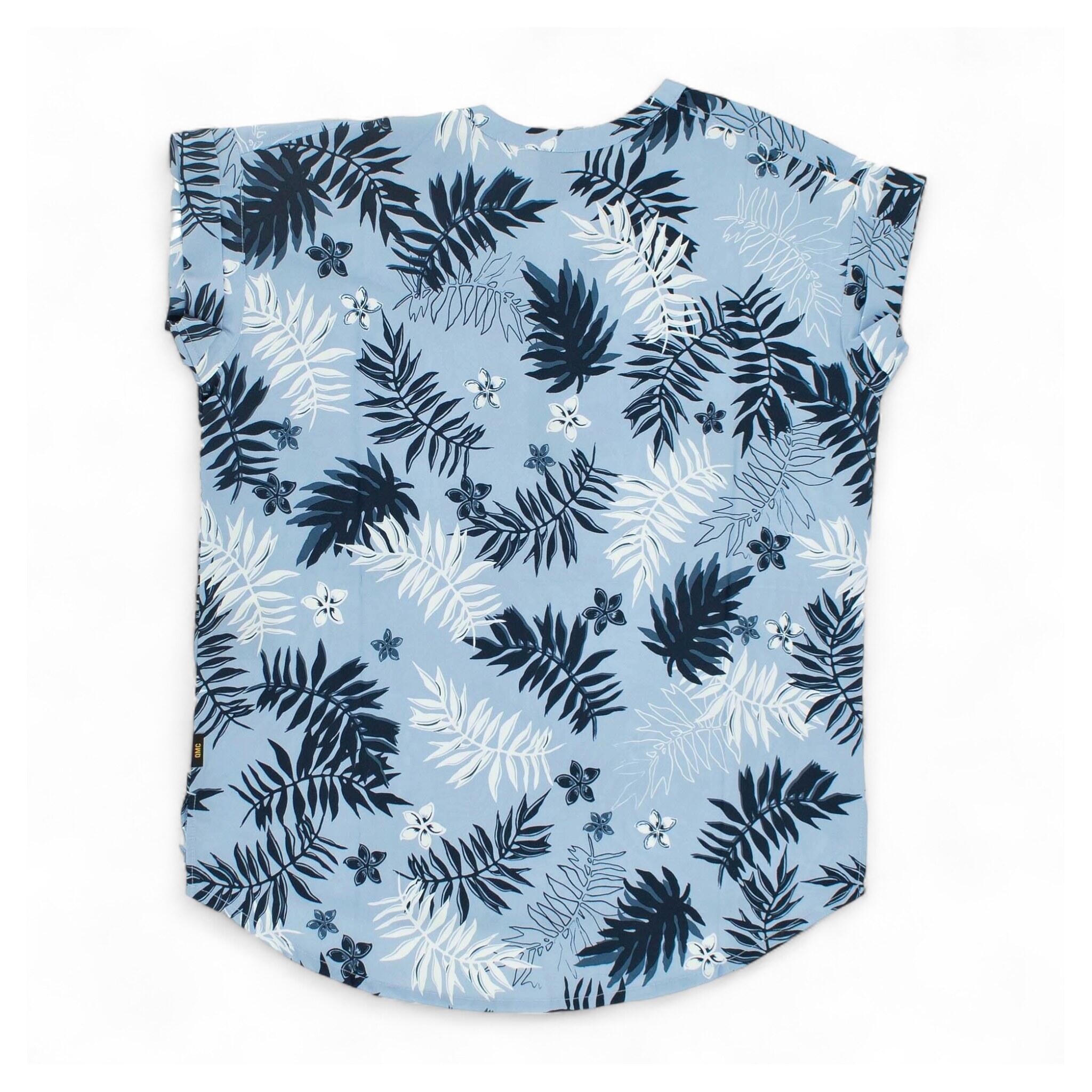 Bluse Victoria Leaf Shirt Damen Bluse Hemd Funktions Top in Blau 3/3