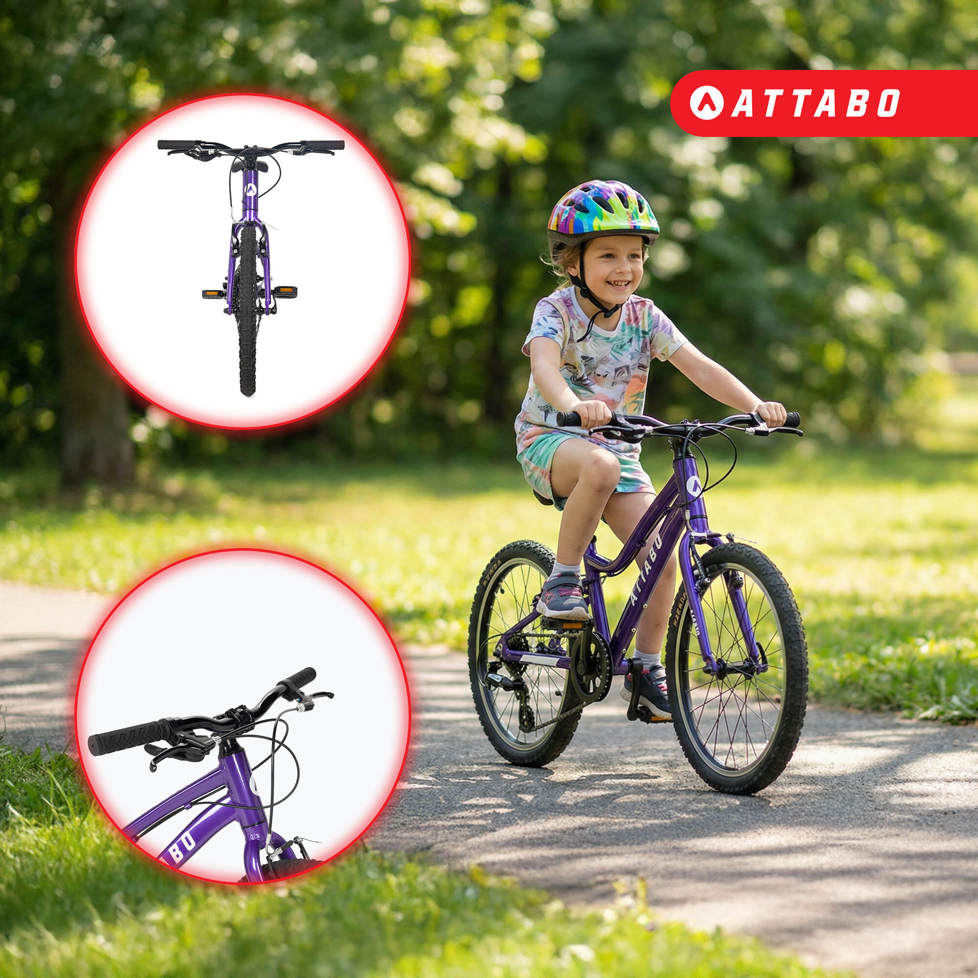 Bicicleta infantil ATTABO EASE 20" 3/7