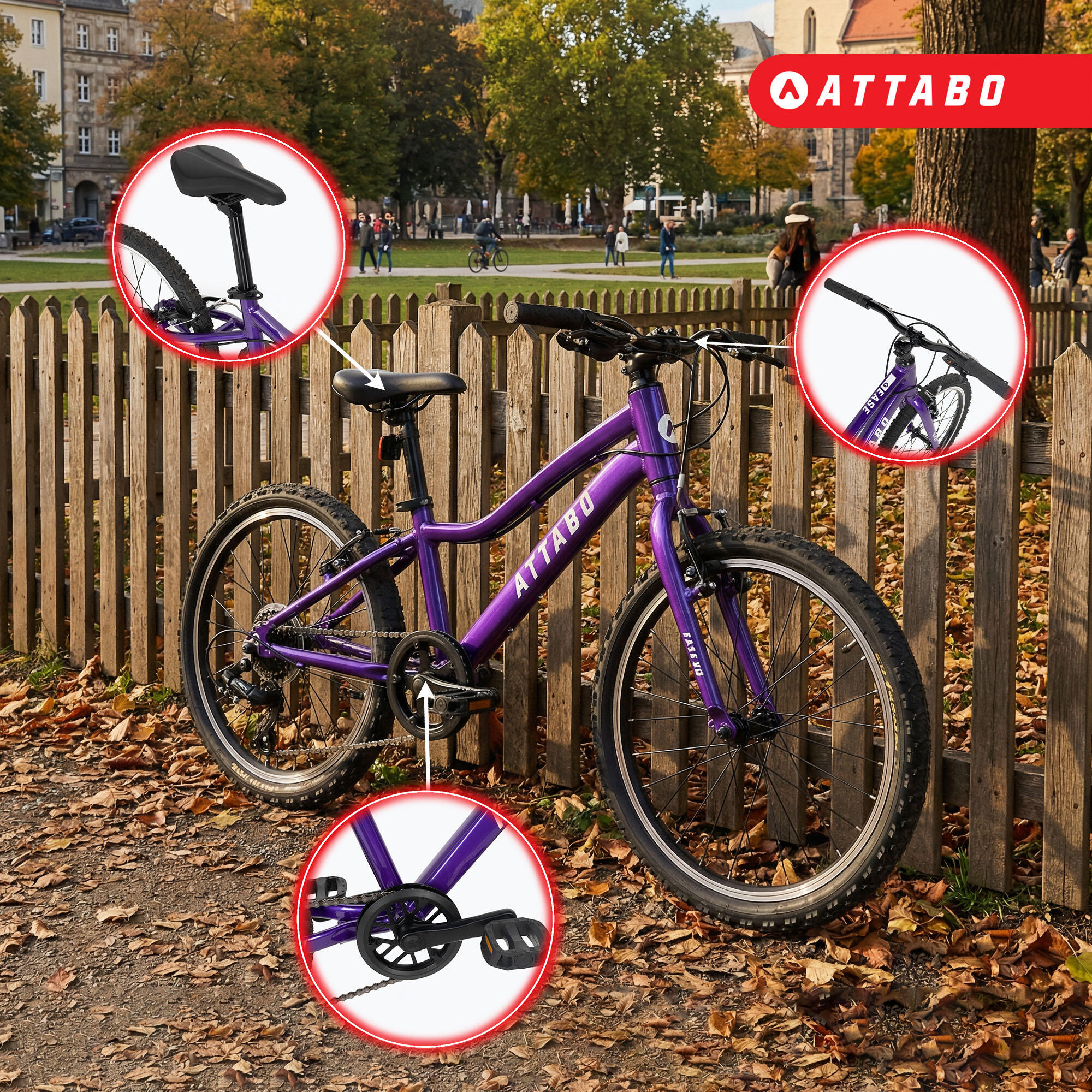 Bicicleta infantil ATTABO EASE 20" 5/7