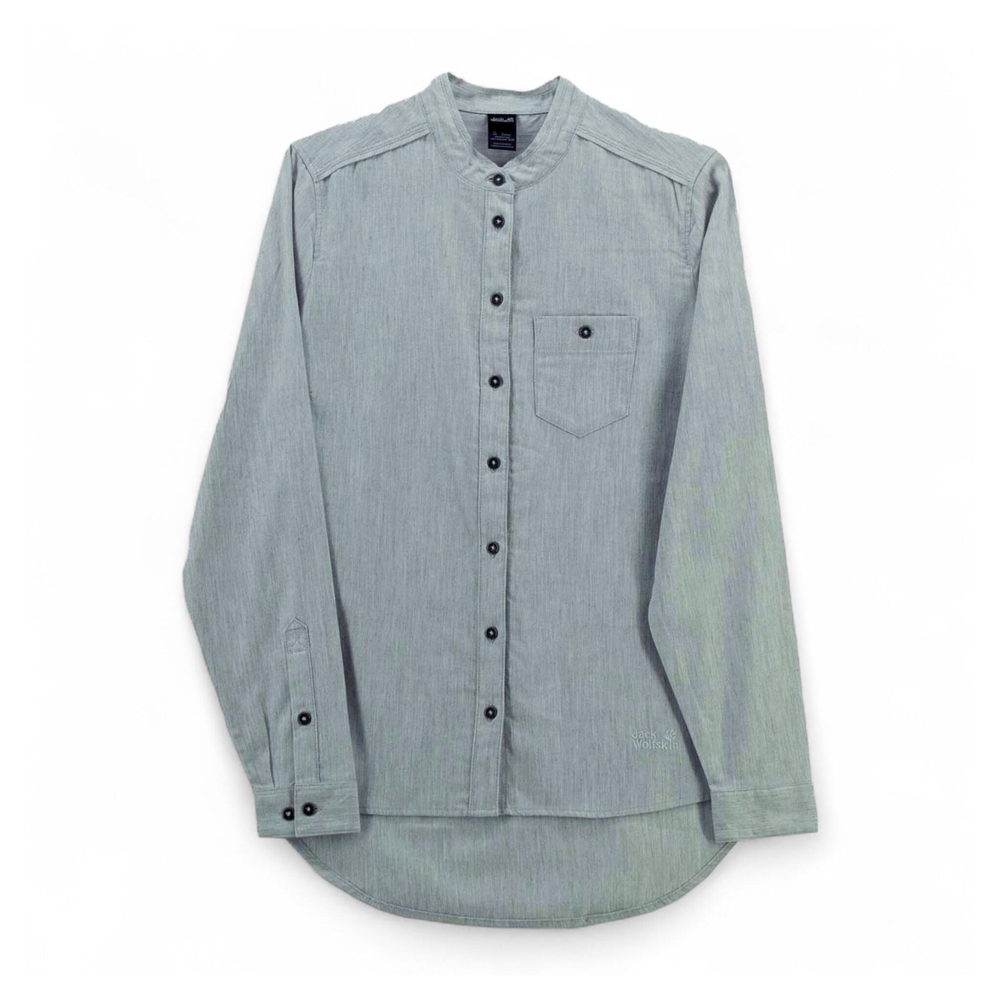 Bluse Shirt Heather Flannel Damen Flanellhemd Karohemd in Grau 2/3
