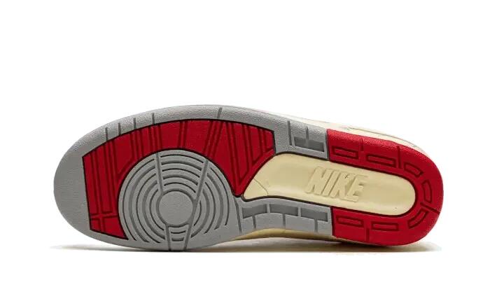 Scarpe - basket - unisex - air jordan 2 retro low - bianco/rosso/grigio 4/4