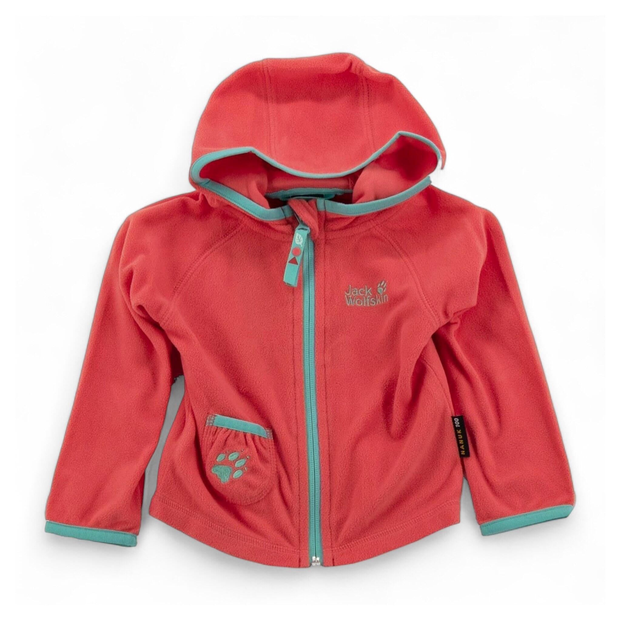 Sweatshirt Fleece Jacke Mini Nanuk 100 Kinder Pullover Sweatshirt in Rosa 2/2