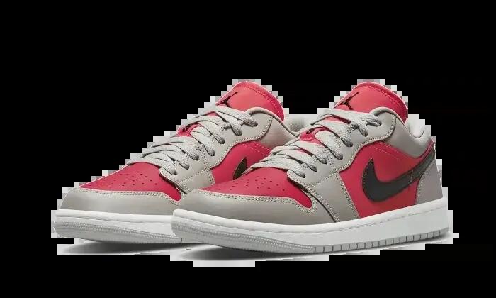 Zapatillas - Air Jordan 1 Low - Light Iron Ore/Black/Siren Red 2/3