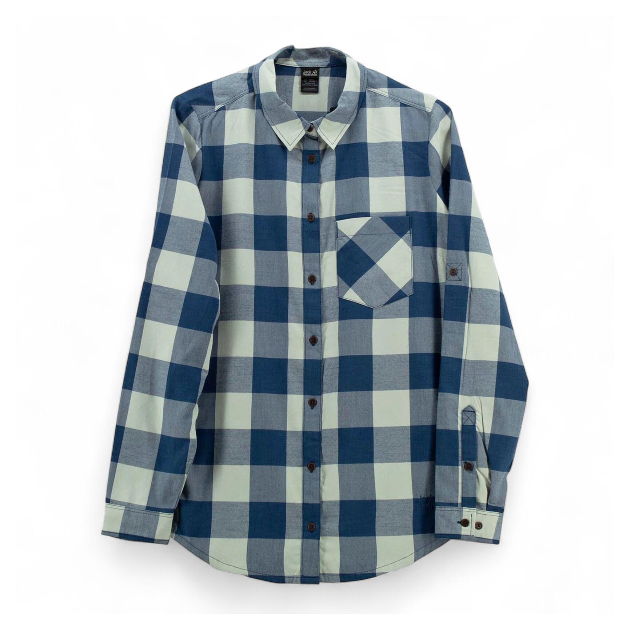Langarmshirt Holmstad Shirt Damen Bluse Wanderbluse langarm in Blau 2/4