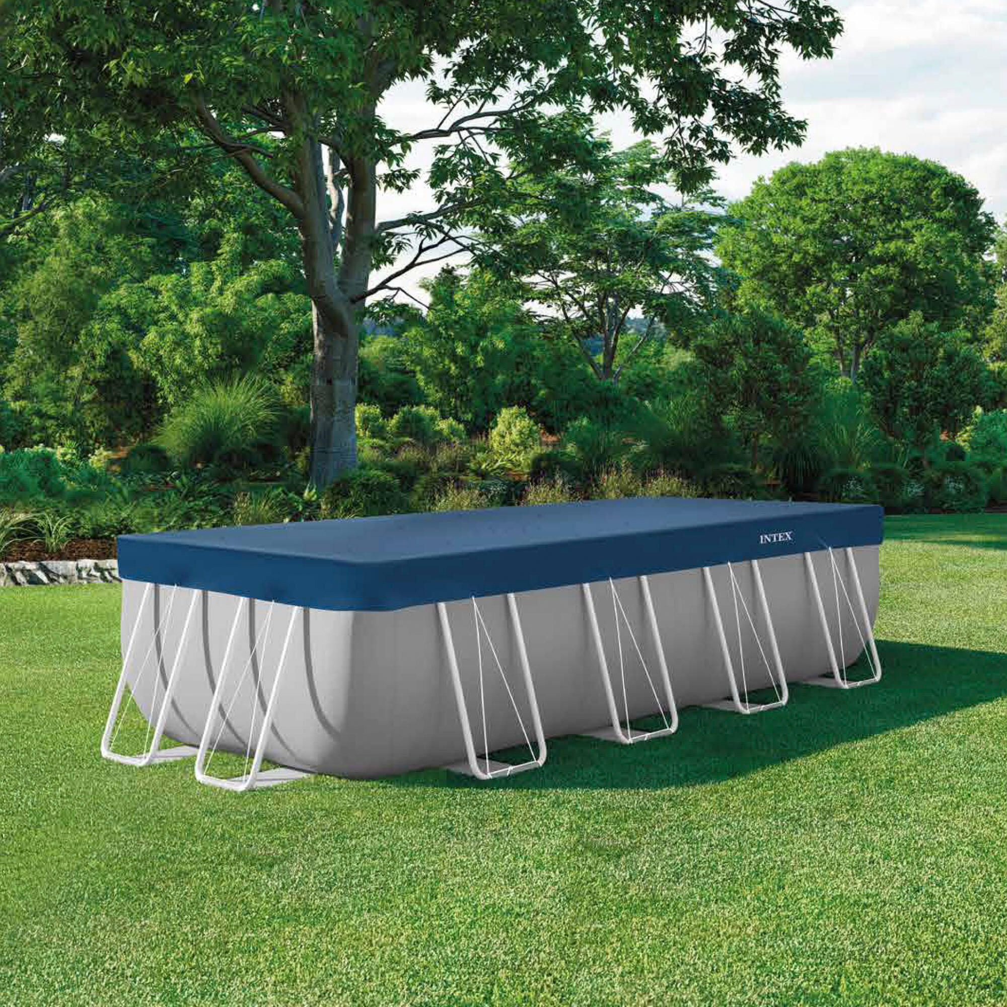 Cobertor piscina rectangular 3,89x1,89 m azul oscuro 7/7
