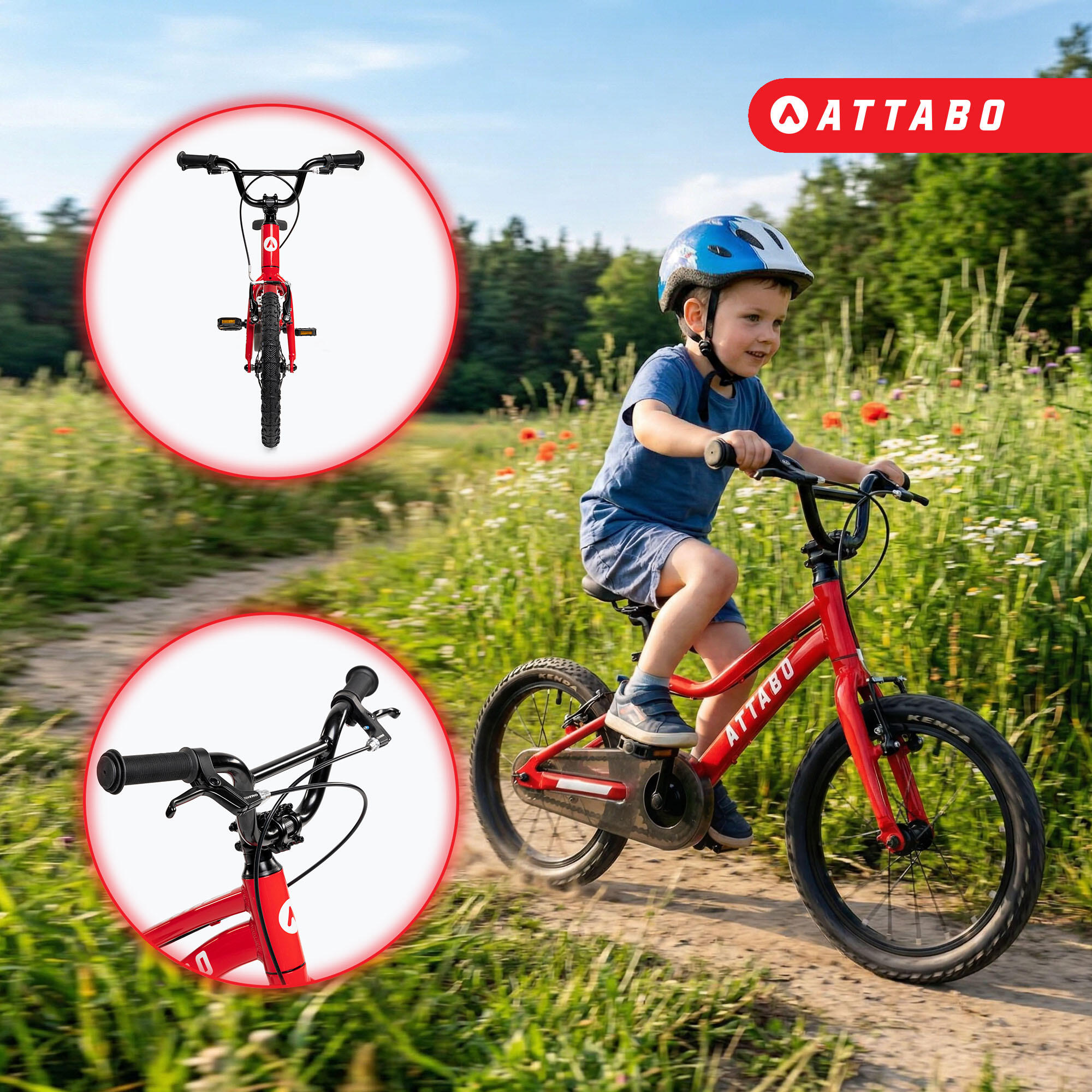 Bicicleta infantil ATTABO EASE 16" 3/7
