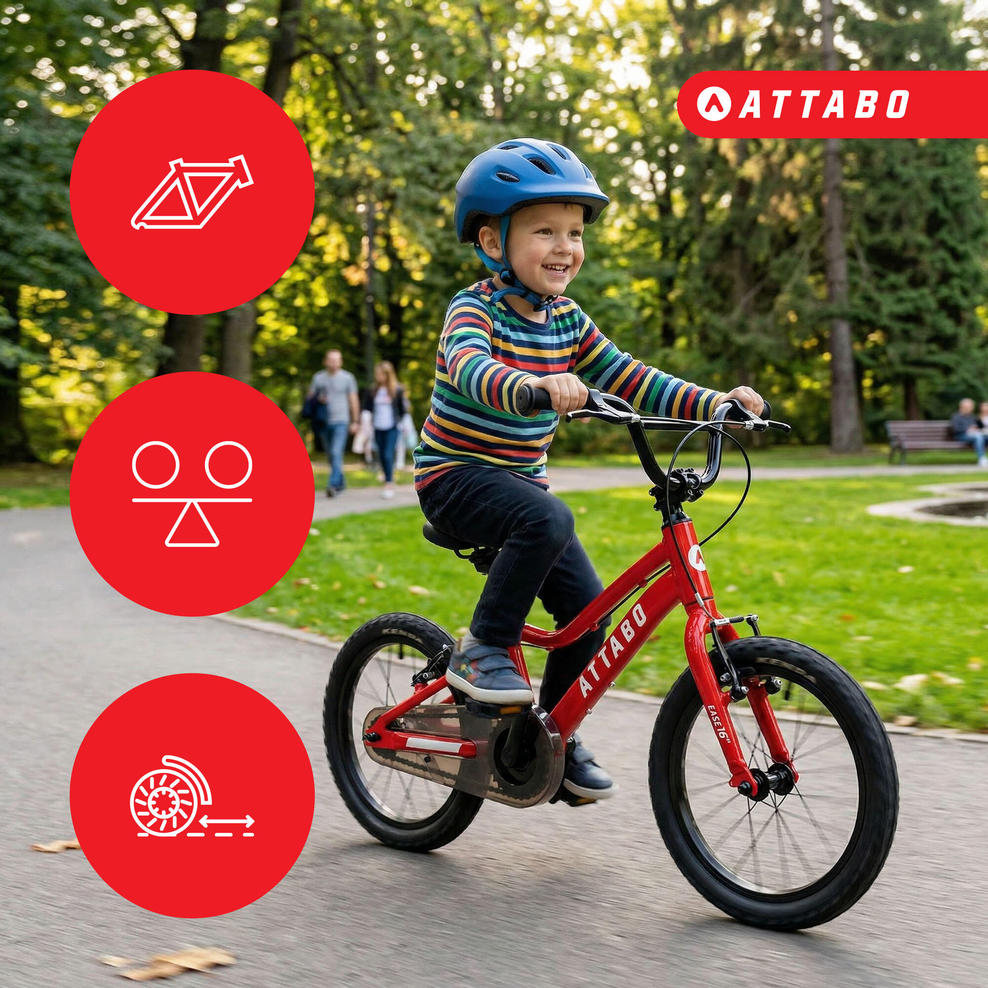 Bicicleta infantil ATTABO EASE 16" 7/7