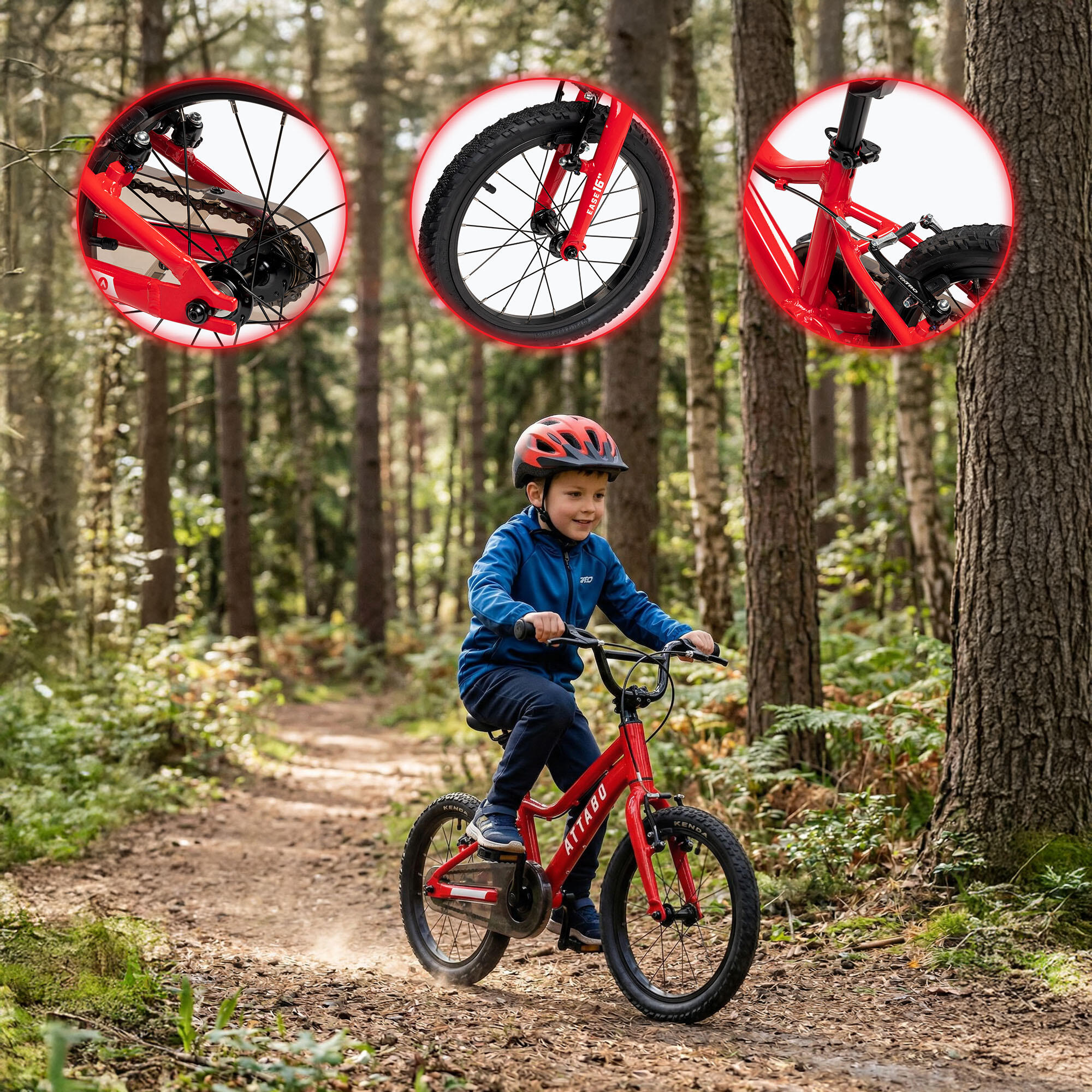Bicicleta infantil ATTABO EASE 16" 6/7