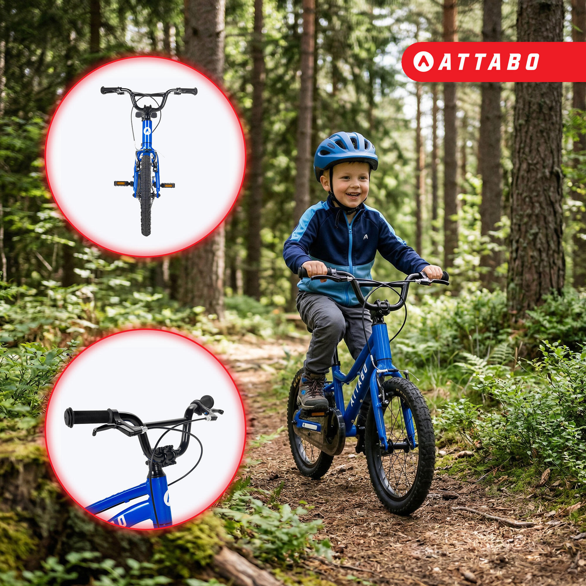 Bicicleta infantil ATTABO EASE 16" 3/7