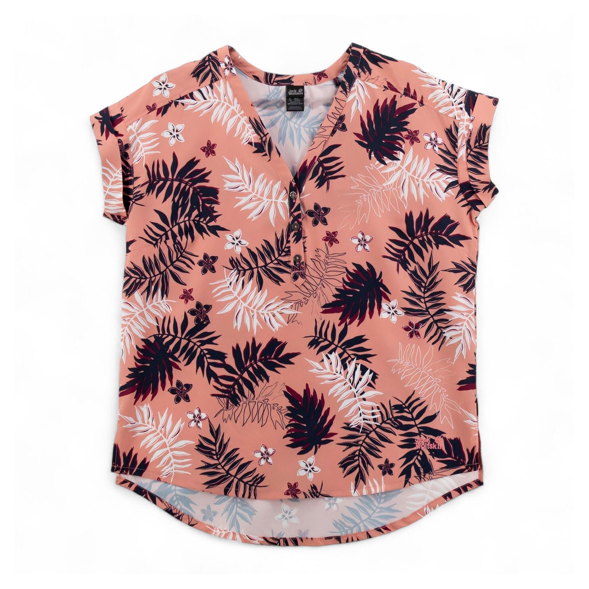 Bluse Victoria Leaf Shirt Damen Bluse Hemd Funktions in Rosa 2/3