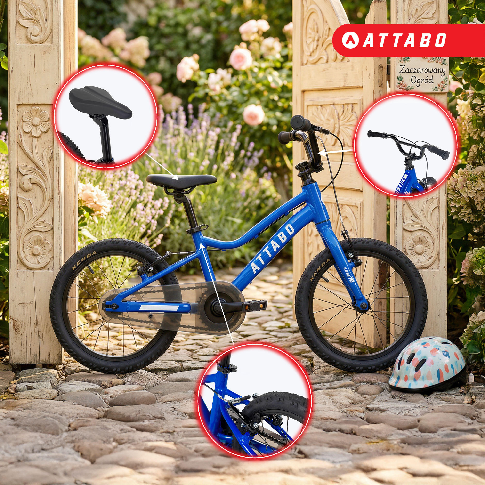 Bicicleta infantil ATTABO EASE 16" 5/7